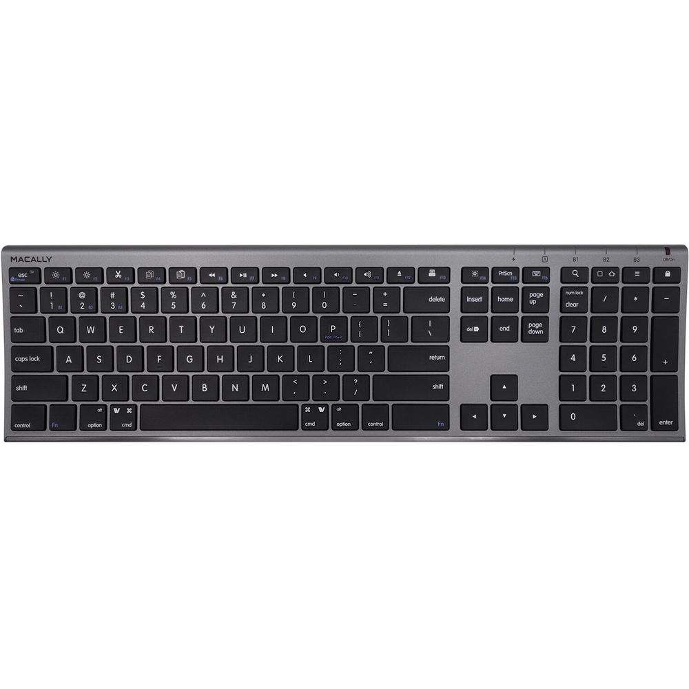 Teclado Inalámbrico Bluetooth Macally Gris Espacial 1660135-REG Teclado Inalámbrico Bluetooth Macally Gris Espacial 1660135-REG