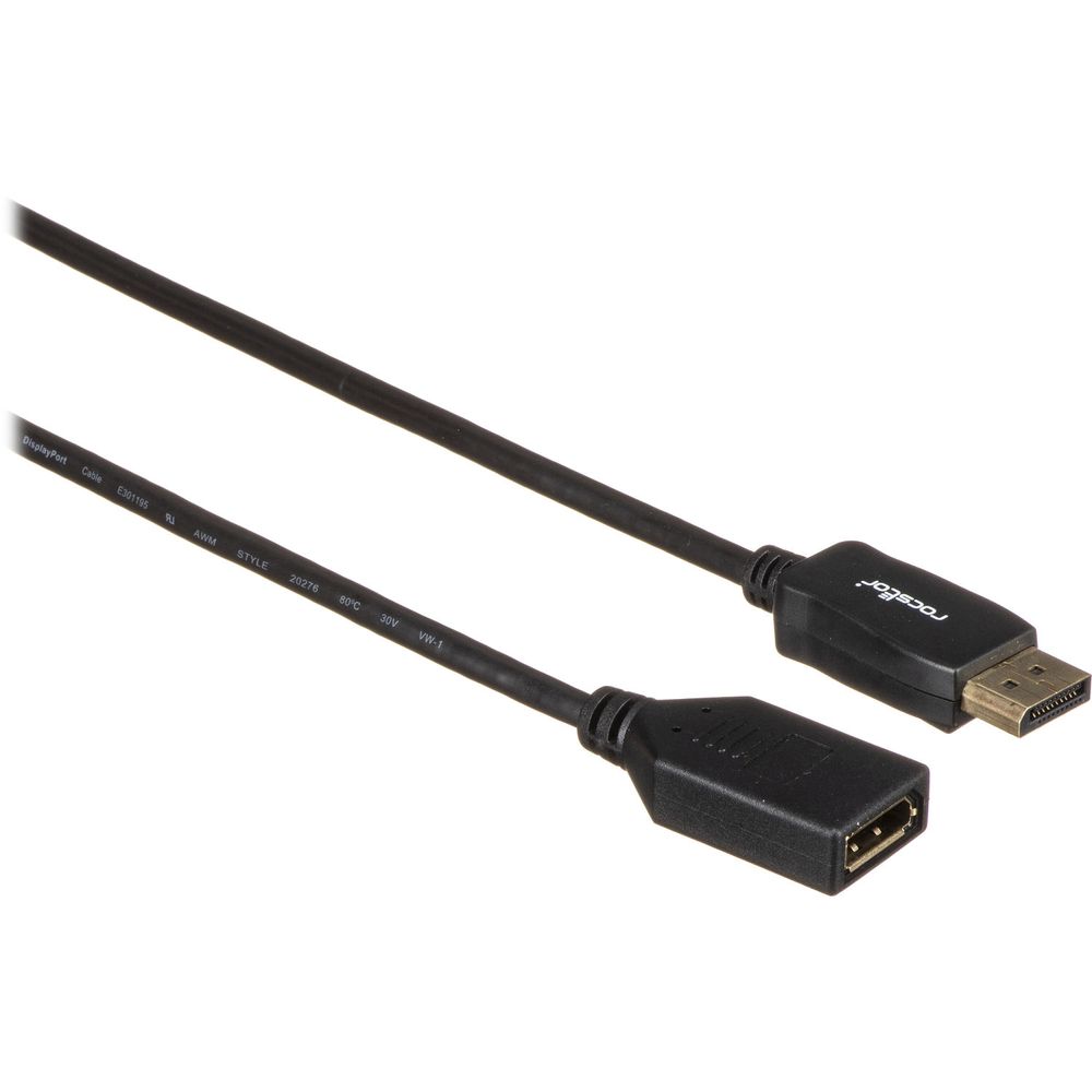 Cable de Extensión Rocstor Displayport 6 1484714-REG Cable de Extensión Rocstor Displayport 6 1484714-REG
