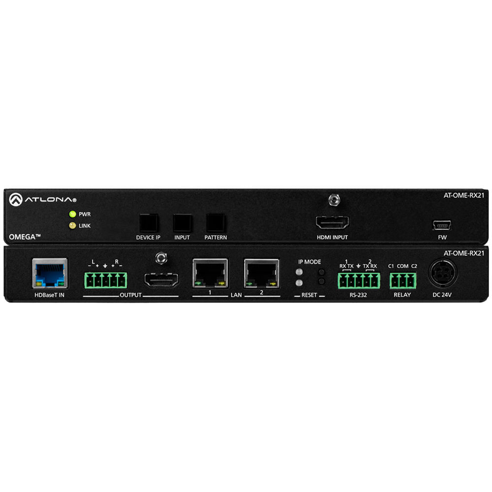 Atlona Omega 2x1 4K HDMI sobre HDBaseT Switcher/Receptor con Escalador - Soporte para 4K, Control IP 1502229-REG Atlona Omega 2x1 4K HDMI sobre HDBaseT Switcher/Receptor con Escalador - Soporte para 4K, Control IP 1502229-REG