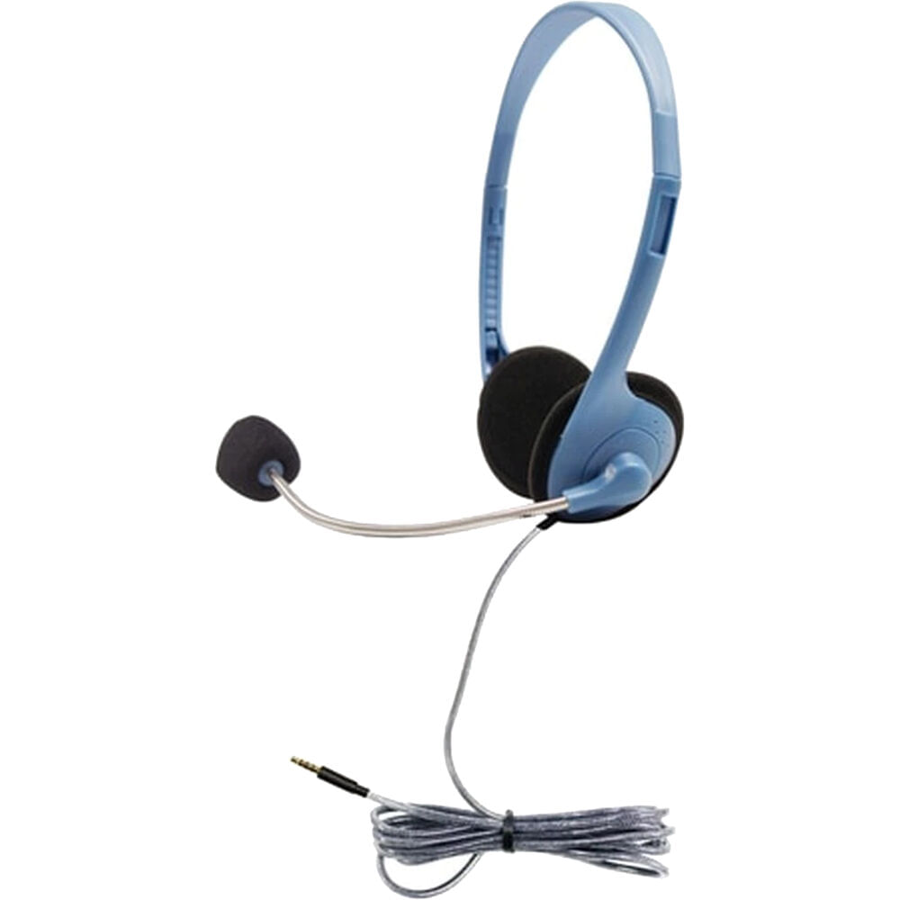 HamiltonBuhl MS2G-AMV Auriculares Personales con Micrófono Flexible y Conector TRRS de 3.5mm (Azul C
