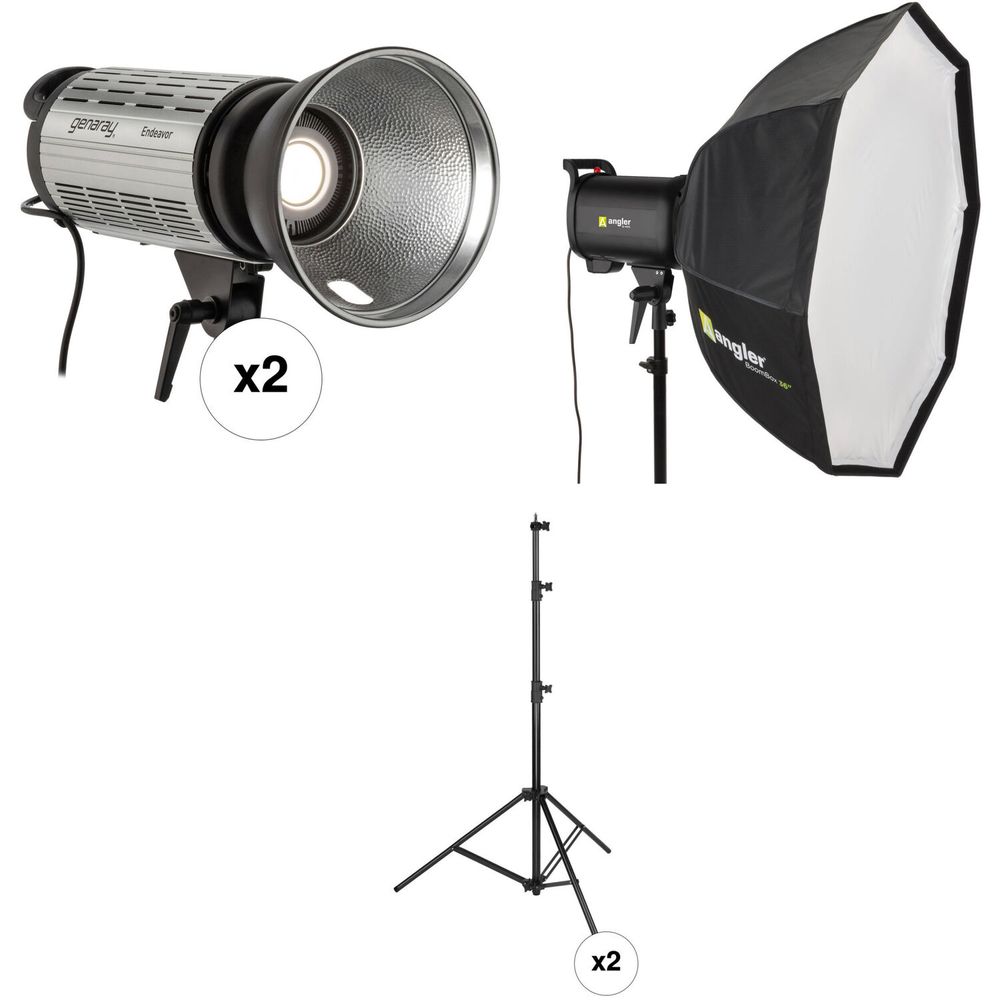 Kit de 2 Luces Genaray Endeavor Ml 33K Daylight Led Monolight 1562925-REG Kit de 2 Luces Genaray Endeavor Ml 33K Daylight Led Monolight 1562925-REG