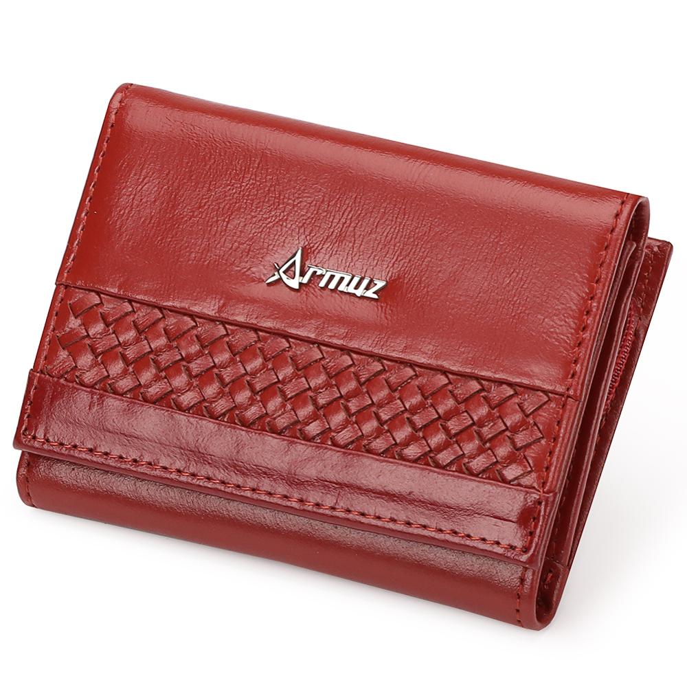 Billetera De Cuero Vacuno ARW06 Con RFID. Mujer