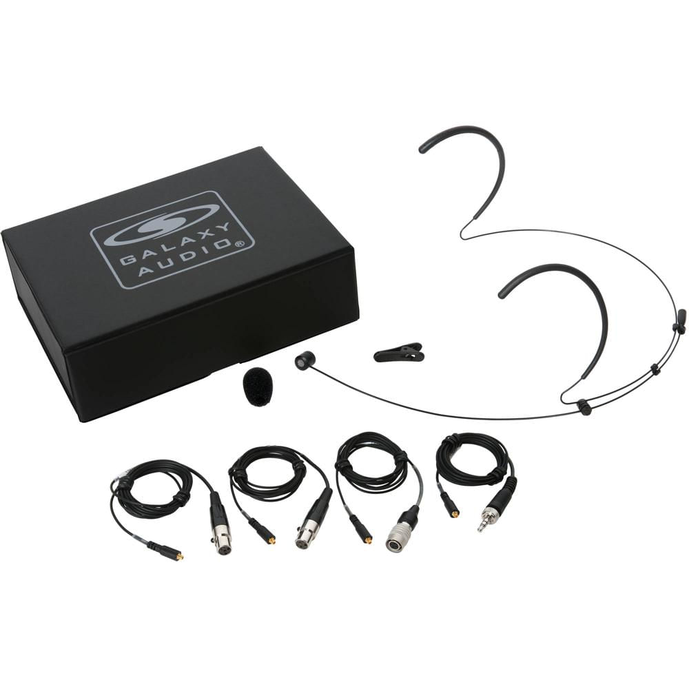 Micrófono de Auricular Unidireccional Galaxy Audio HSM8 con 4 Cables (Negro) - Compatible con Shure, 1397607-REG Micrófono de Auricular Unidireccional Galaxy Audio HSM8 con 4 Cables (Negro) - Compatible con Shure, 1397607-REG