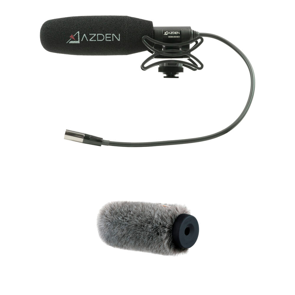 Micrófono Shotgun Azden SGM-250MX Mini-XLR con Kit de Paraviento para Blackmagic Pocket Cinema (Sopo 1542247-REG Micrófono Shotgun Azden SGM-250MX Mini-XLR con Kit de Paraviento para Blackmagic Pocket Cinema (Sopo 1542247-REG