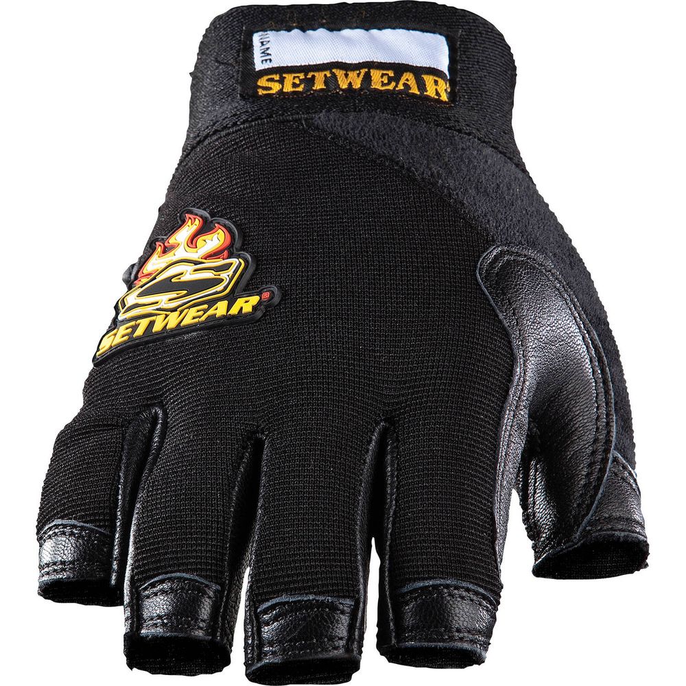 Guantes sin Dedos de Cuero Setwear Talla Mediana 1047848-REG Guantes sin Dedos de Cuero Setwear Talla Mediana 1047848-REG