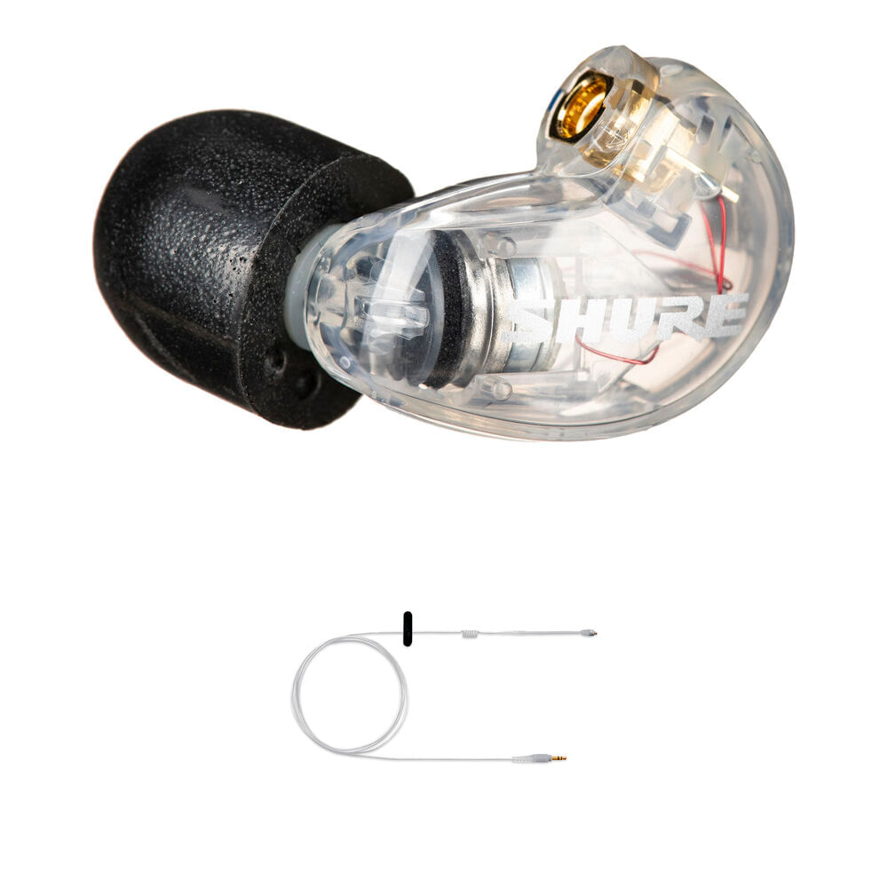 Kit de Auriculares Shure SE215-CL para Monitoreo In-Ear de Seguridad - Izquierdo, Cable IFB, Compact