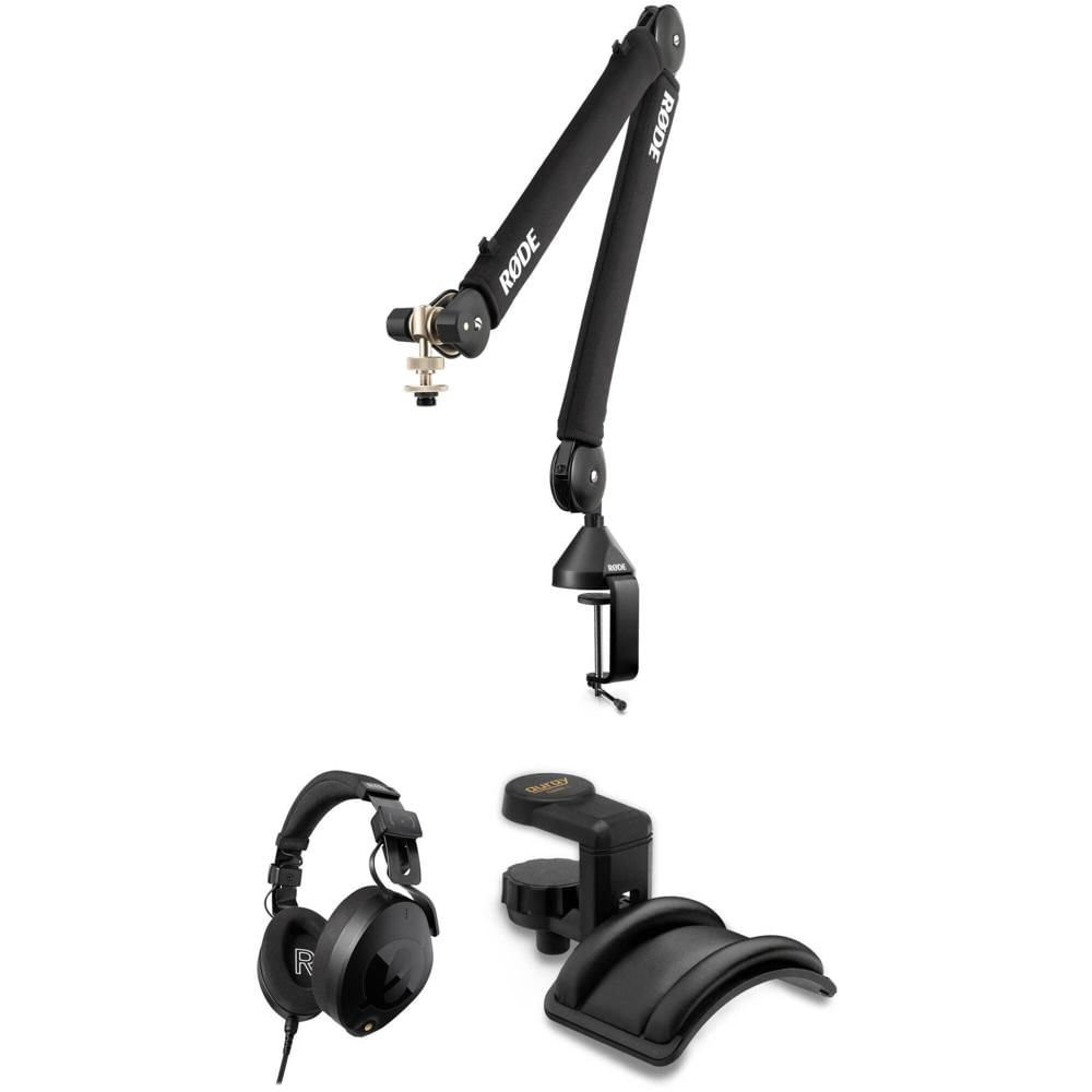 RODE PSA1+ Kit de Brazo/Soporte Pro Studio con Auriculares Profesionales NTH-100 para Radio, Podcast