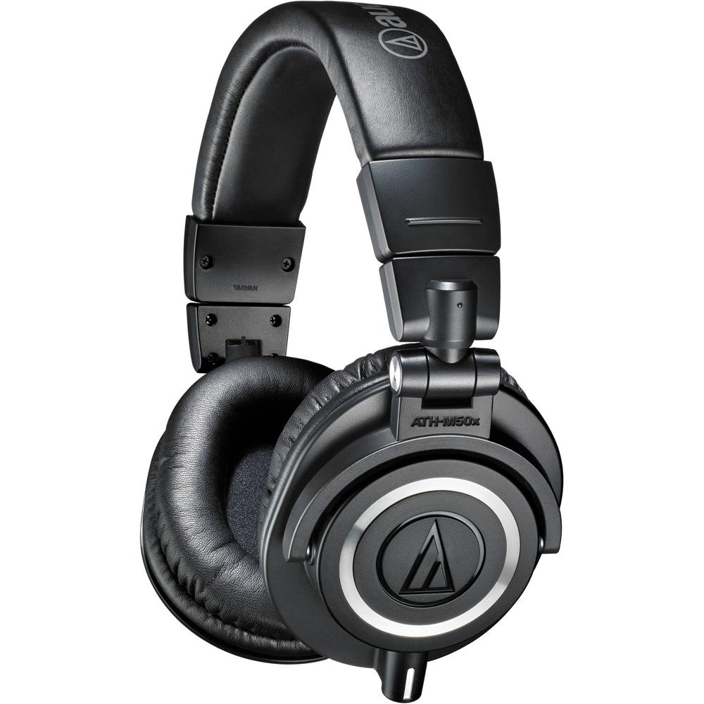 Auriculares Monitor Cerrados Audio-Technica ATH-M50x (Negro) - Para Grabación/Mixing y DJing Profesi