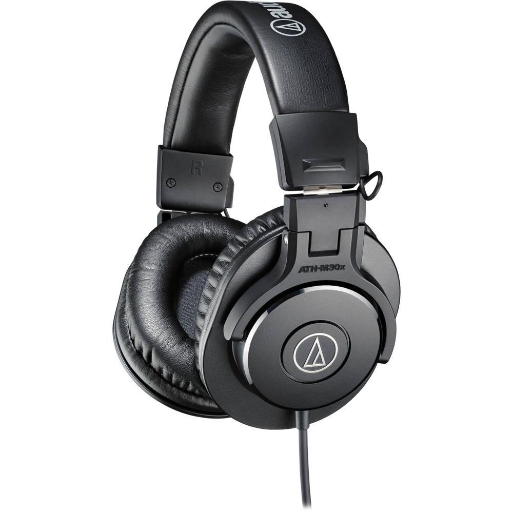 Auriculares Monitor Cerrados Audio-Technica ATH-M30x (Negro) - Para Estudio, Drivers Dinámicos de Ne