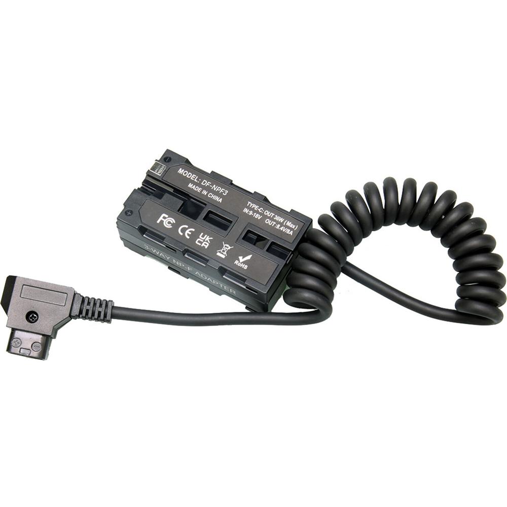 Batería Dummy D-Tap a Doble Lado para Sony L-Series/NP-F - Conector Masculino, Salida USB-C 5/9/12V, 1793435-REG Batería Dummy D-Tap a Doble Lado para Sony L-Series/NP-F - Conector Masculino, Salida USB-C 5/9/12V, 1793435-REG