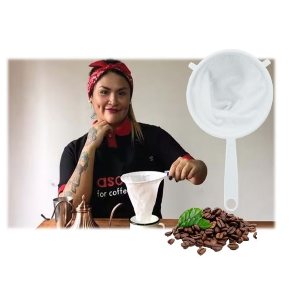 Colador De Tela Color Blanco X 2 Und