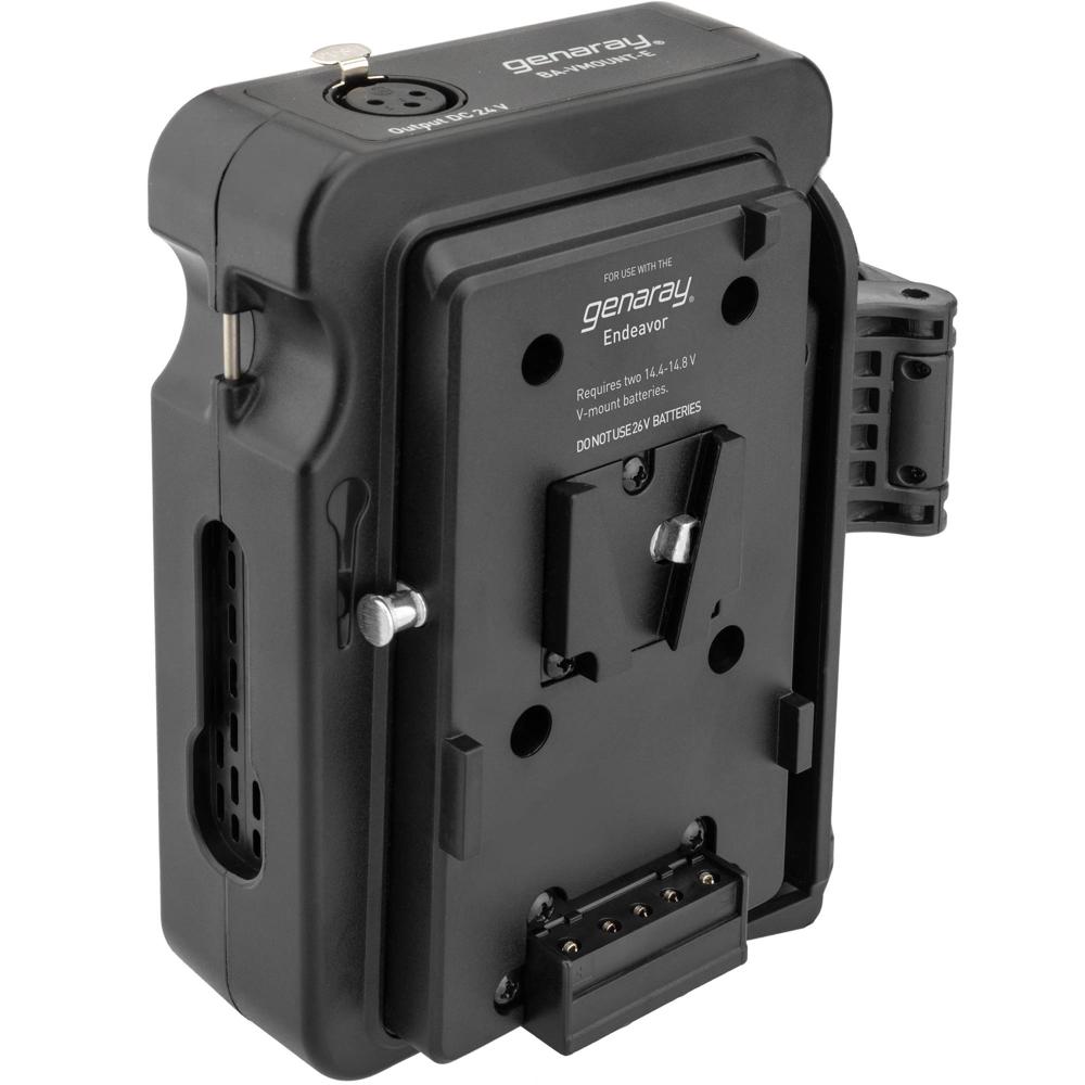 Adaptador de Batería Doble V-Mount Genaray para Monoluz LED Endeavor 150W - Compatible con Luz LED G 1514763-REG Adaptador de Batería Doble V-Mount Genaray para Monoluz LED Endeavor 150W - Compatible con Luz LED G 1514763-REG
