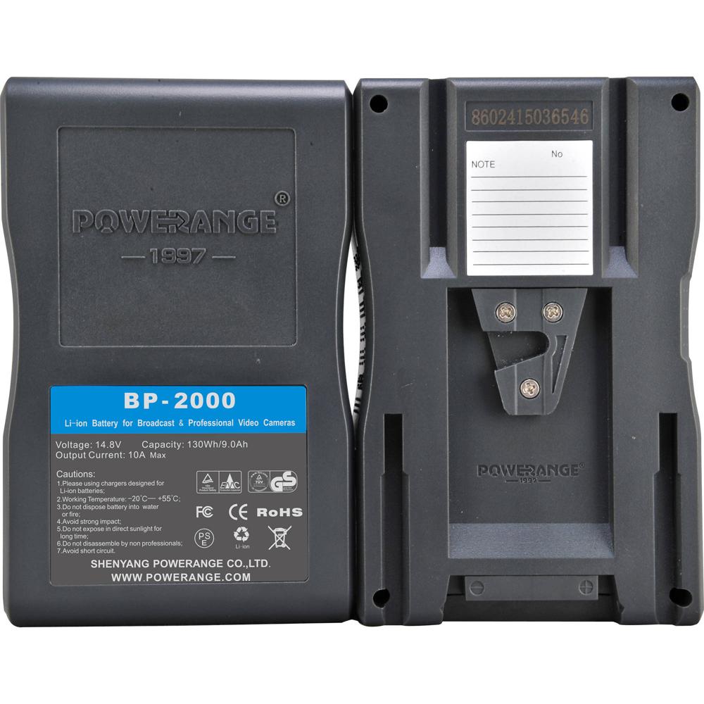 Batería POWERANGE PR-BP-2000 130Wh 14.8V V-Mount - Soporta 10A, Carga en 290 Minutos, Sensores de Se 1337778-REG Batería POWERANGE PR-BP-2000 130Wh 14.8V V-Mount - Soporta 10A, Carga en 290 Minutos, Sensores de Se 1337778-REG