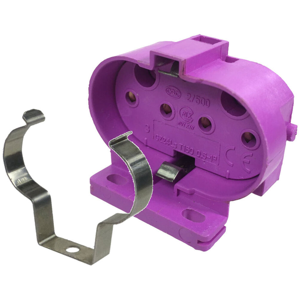 ALZO 2G11 UV Resistant PBT Socket Lamp Holder with Spring Clamp (20-Pack) 1771205-REG ALZO 2G11 UV Resistant PBT Socket Lamp Holder with Spring Clamp (20-Pack) 1771205-REG