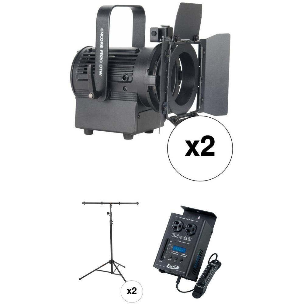 American DJ Starter Stream PAK - Kit de Iluminación con 2 Luces LED Fresnel Cálidas, Pack de Regulad 1560667-REG American DJ Starter Stream PAK - Kit de Iluminación con 2 Luces LED Fresnel Cálidas, Pack de Regulad 1560667-REG