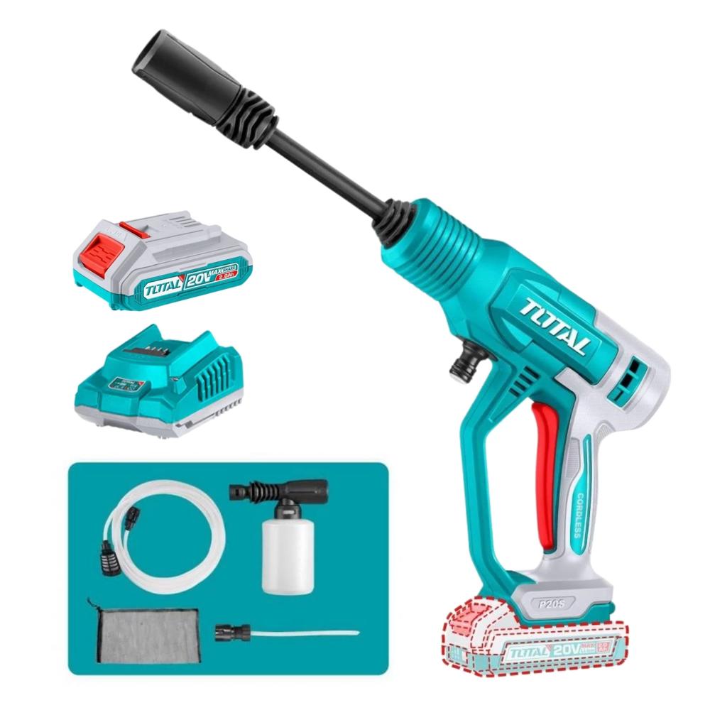 Hidrolavadora Inalambrica Incluye Batería y Cargador Total TPWLI20362