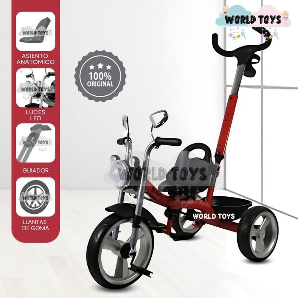 Triciclo Chavito Guiador CHOPPY GUIDE de Lujo Red | Oechsle - Oechsle