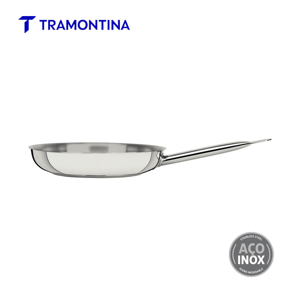 Sartén Tramontina 20 cm Profesional Acero Inoxidable 1.1 L 62633200