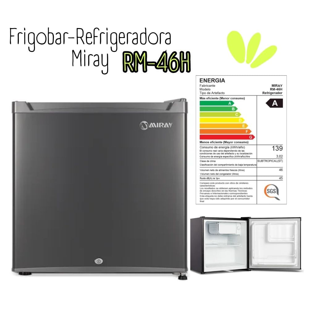 Frigobar-Refrigeradora  RM-46H FROST 46LT