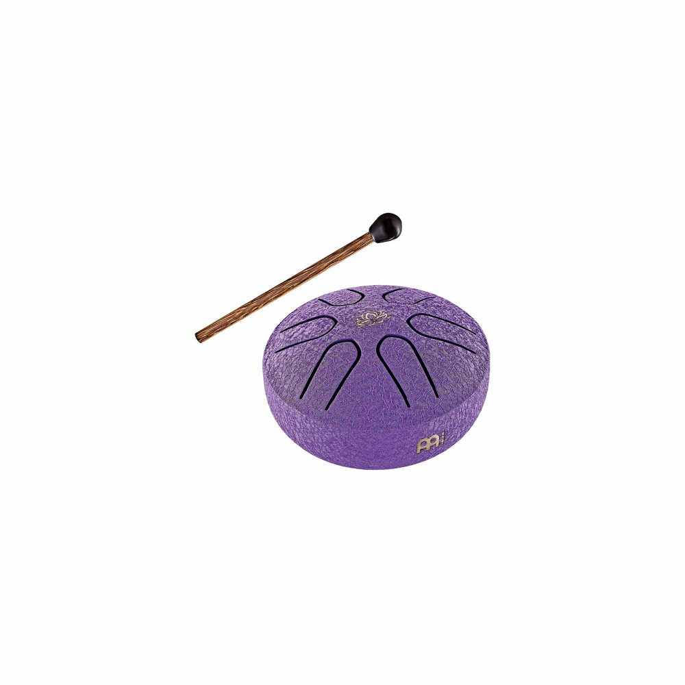 TAMBOR DE LENGUETA DE BOLSILLO FLOR DE LOTO GRABADO MEINL SONIC ENERGY PSTD1PLF MORADO