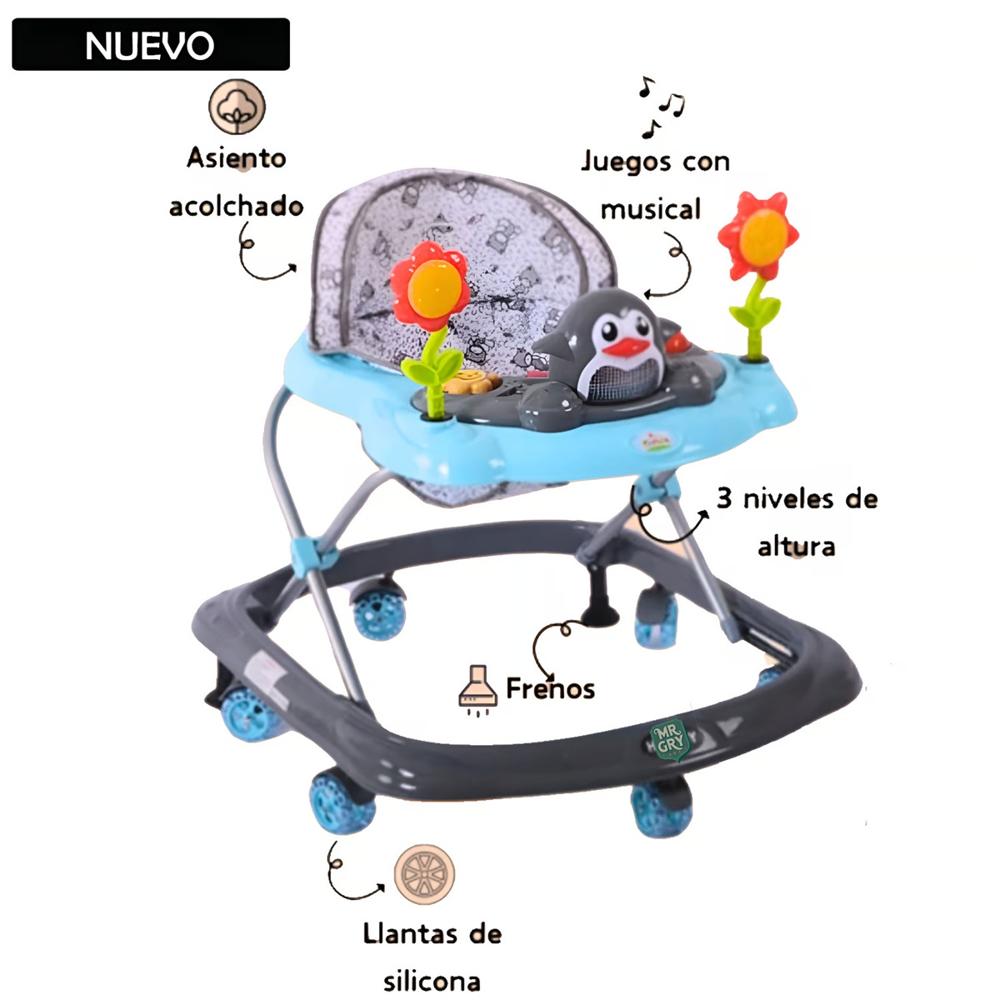 Andador Para Bebé Musical Pinguino Gris Andador Para Bebé Musical Pinguino Gris