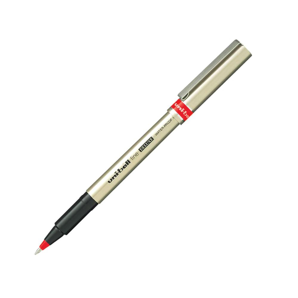 UNI UB-177 Bolígrafo Tinta Líquida Fine DELUXE Rojo