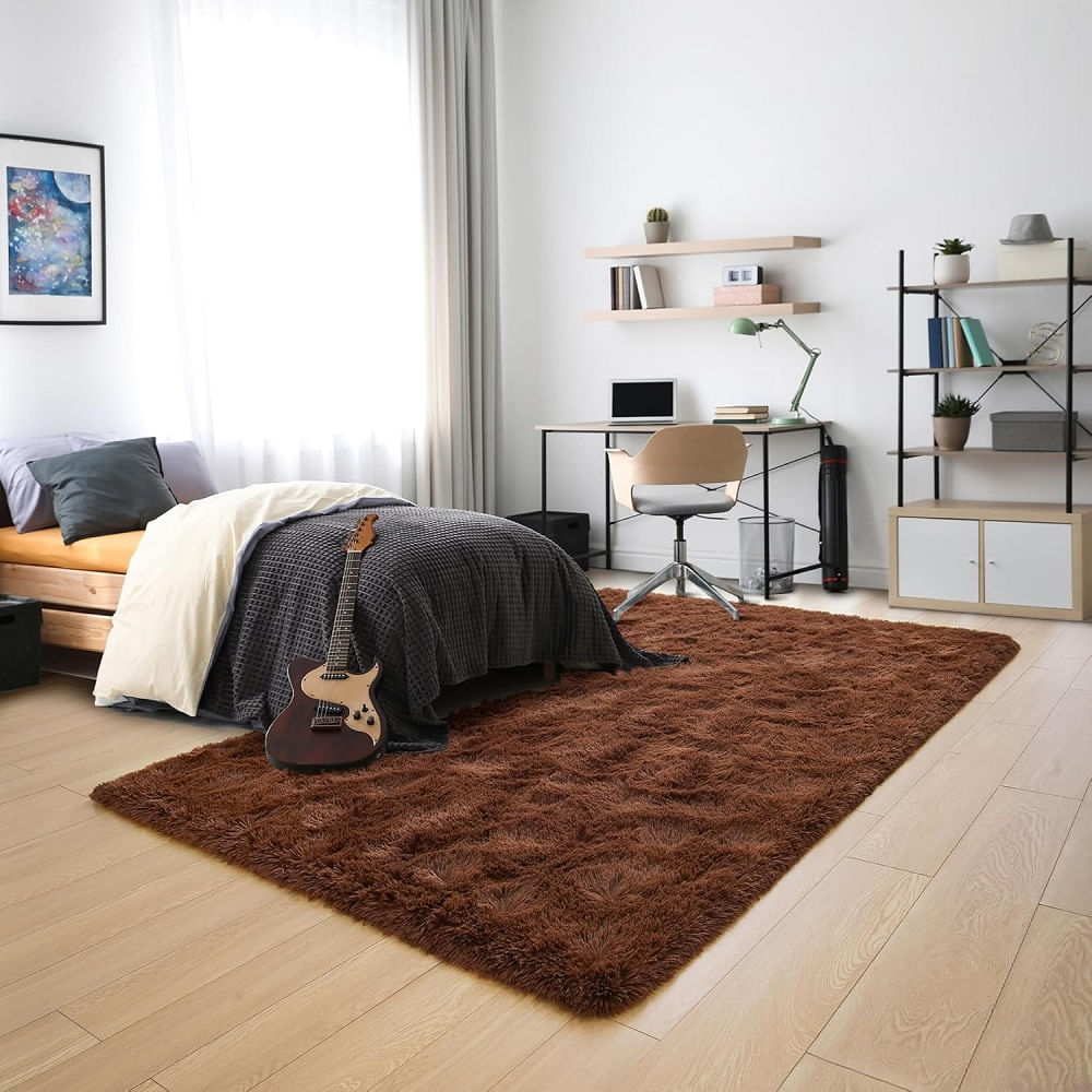 Alfombra Aafelpada de 165cm x 105cm Marron