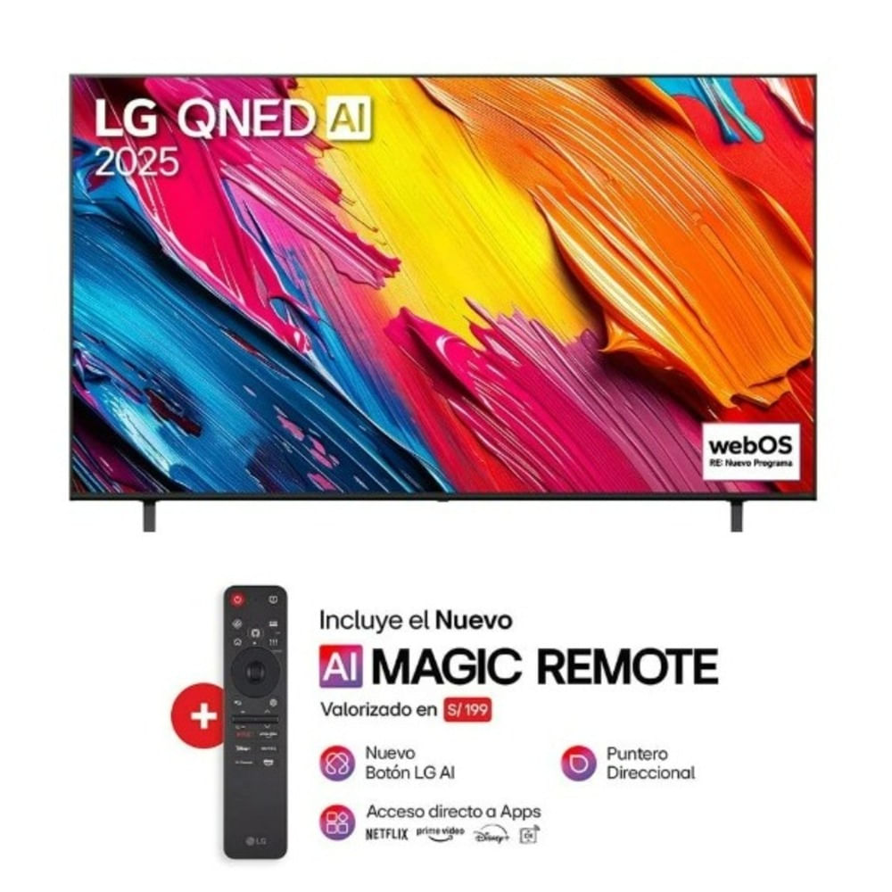 Televisor LG 55 QNED Smart UHD 4K Thinq Ai 55QNED70ASA 2025