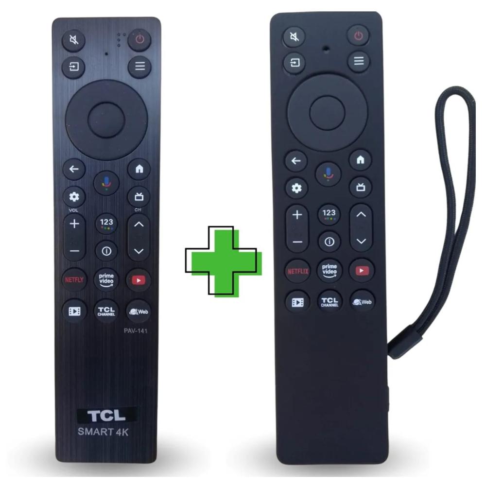 Control Remoto para Tcl Smart Modelo 2025 Funda Negra