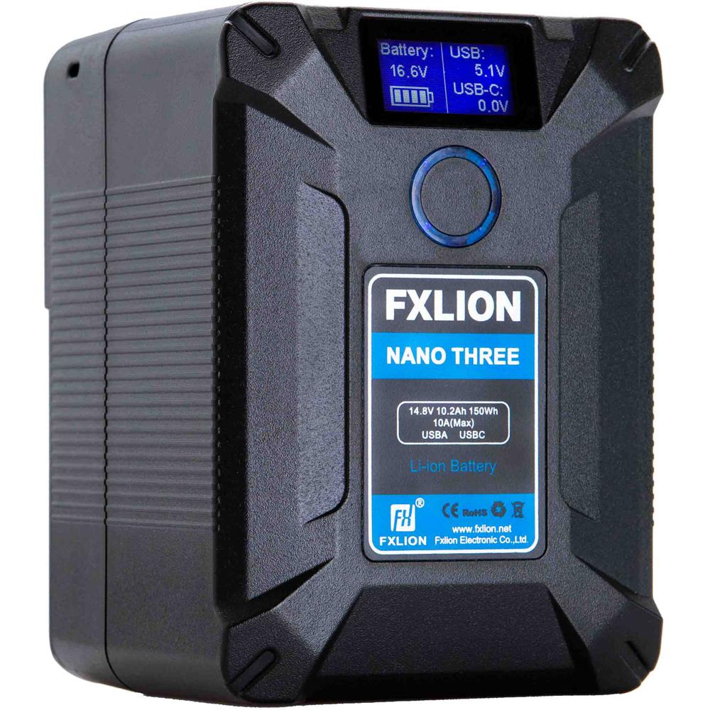 Batería V-Mount Fxlion Nano THREE Ultracompact (150Wh) con Pantalla LCD y Salidas USB 1667915-REG Batería V-Mount Fxlion Nano THREE Ultracompact (150Wh) con Pantalla LCD y Salidas USB 1667915-REG