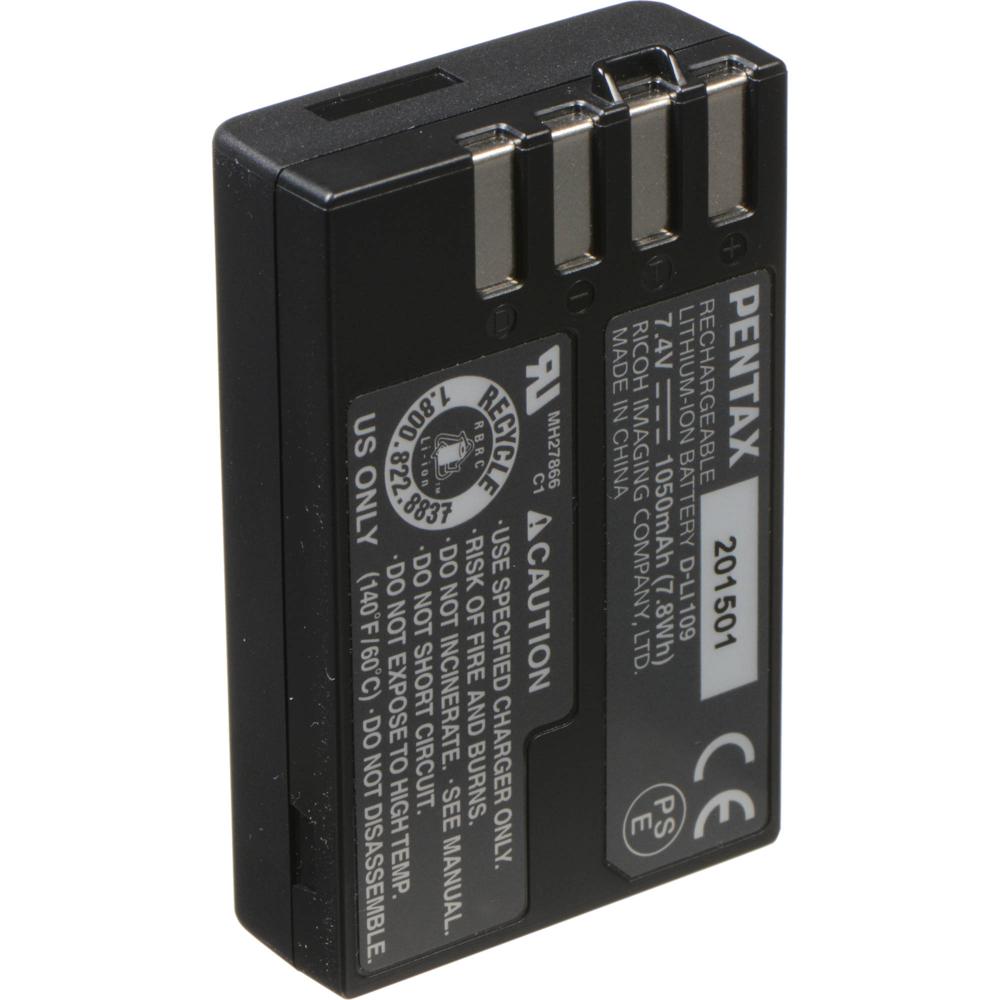 Batería Recargable de Litio-Ion D-Li109 de Pentax para Cámara Réflex Digital KR 757445-REG Batería Recargable de Litio-Ion D-Li109 de Pentax para Cámara Réflex Digital KR 757445-REG