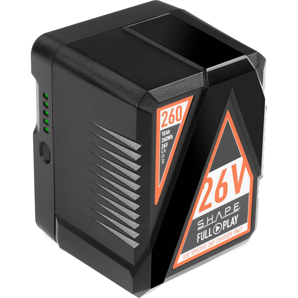 Batería de Litio-Ion 260Wh V-Mount SH FULL PLAY 26V - Soporta hasta 10A, 1x5V USB, 15A Máx, Segur 1515149-REG Batería de Litio-Ion 260Wh V-Mount SH FULL PLAY 26V - Soporta hasta 10A, 1x5V USB, 15A Máx, Segur 1515149-REG