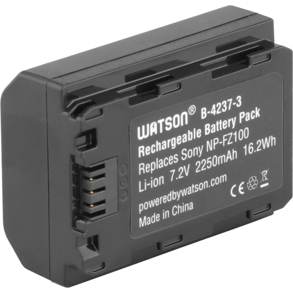 Batería de Litio Watson NP-FZ100 V3 (7.2V, 2250mAh, 16.2Wh) - Reemplaza la Batería Sony NP-FZ100 1625786-REG Batería de Litio Watson NP-FZ100 V3 (7.2V, 2250mAh, 16.2Wh) - Reemplaza la Batería Sony NP-FZ100 1625786-REG