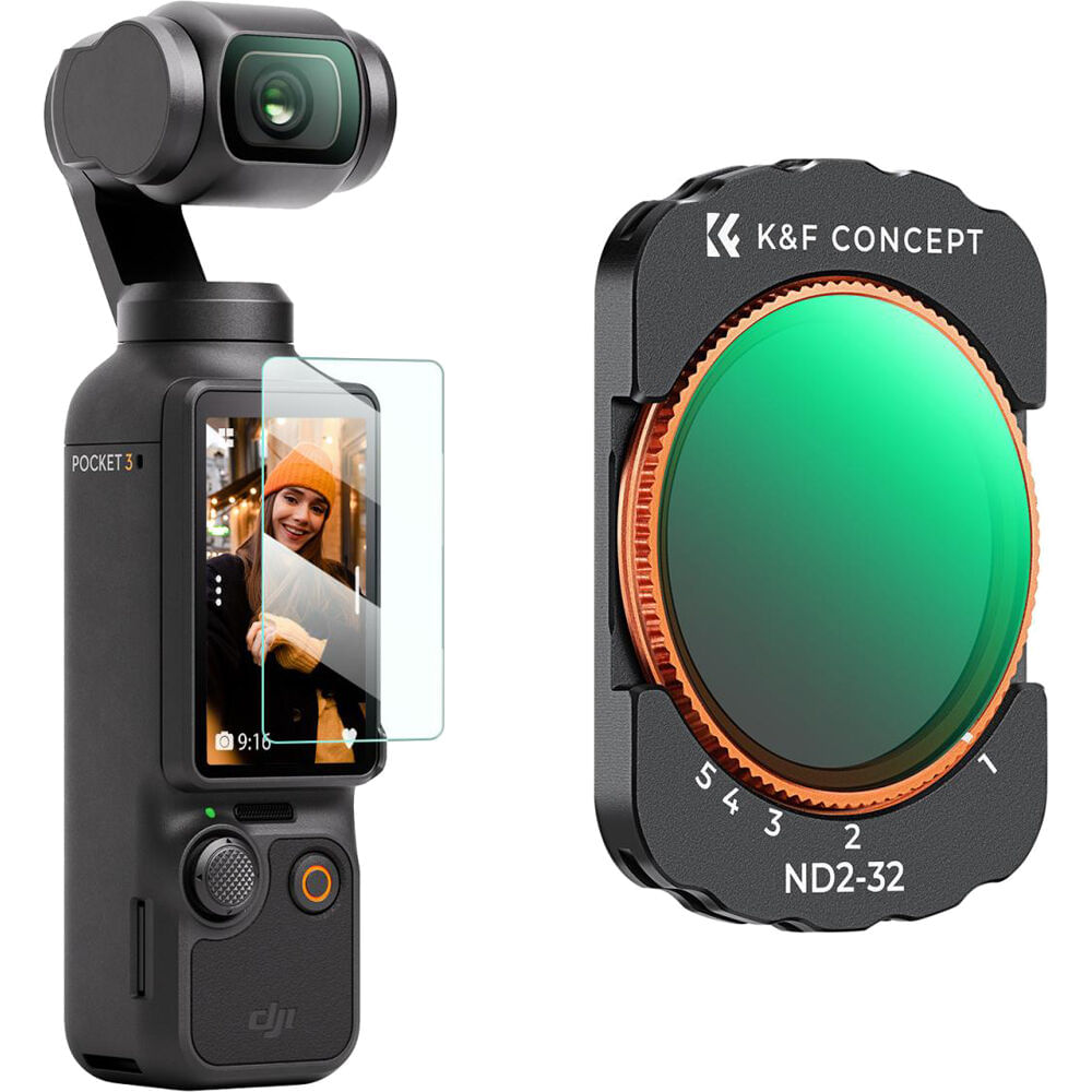 Filtro K&F Concept Nano-X Series VND2-32 con Recubrimiento Verde para DJI Osmo Pocket 3 - Control de 1802054-REG Filtro K&F Concept Nano-X Series VND2-32 con Recubrimiento Verde para DJI Osmo Pocket 3 - Control de 1802054-REG