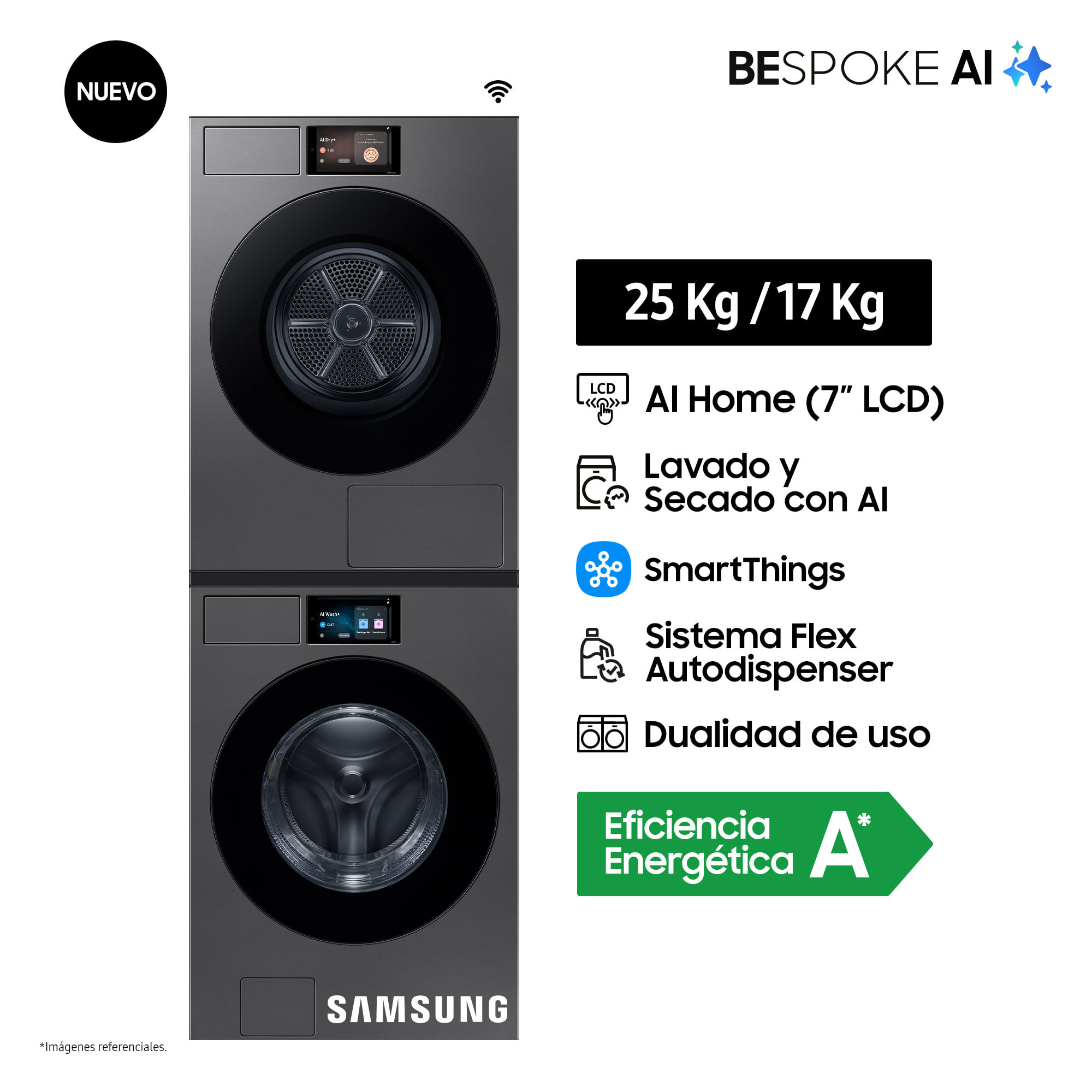 Centro de Lavado Samsung BeSpoke AI 25KG/17KG