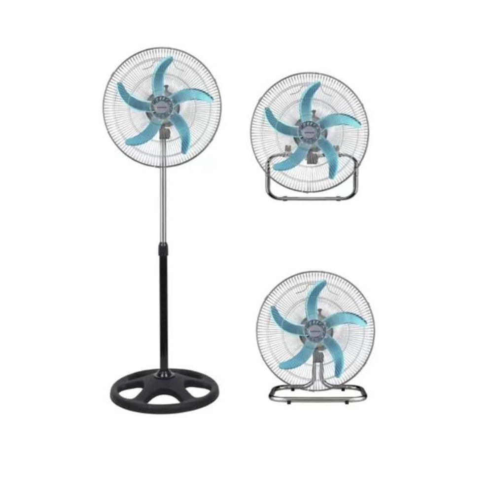 Ventilador 3 en 1 Pie Pared Mesa 18 Pulgadas 65W Ventilador 3 en 1 Pie Pared Mesa 18 Pulgadas 65W