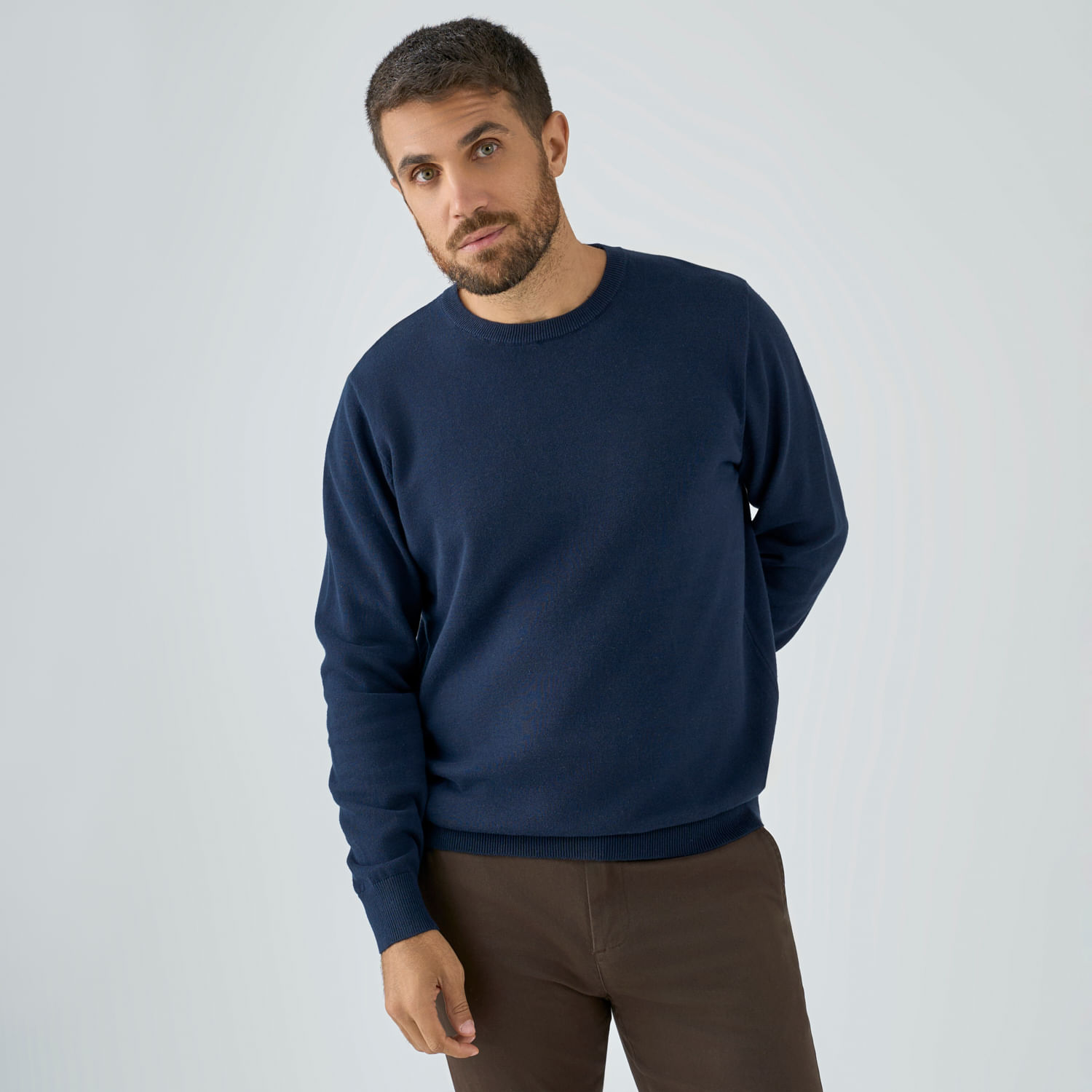 Chompa Hombre Essential Cuello Malabar