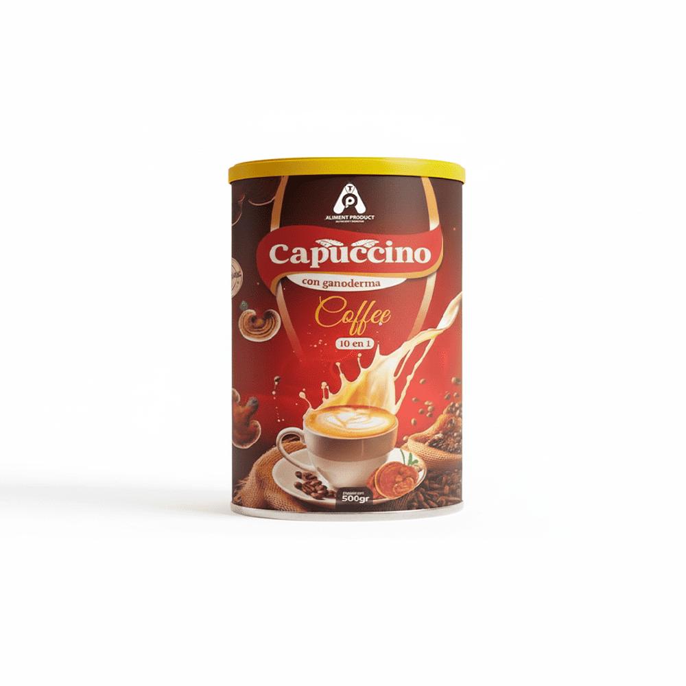 Café Capuchino con Ganoderma 10 en 1 - Multivitamínico y Energizante - 500g