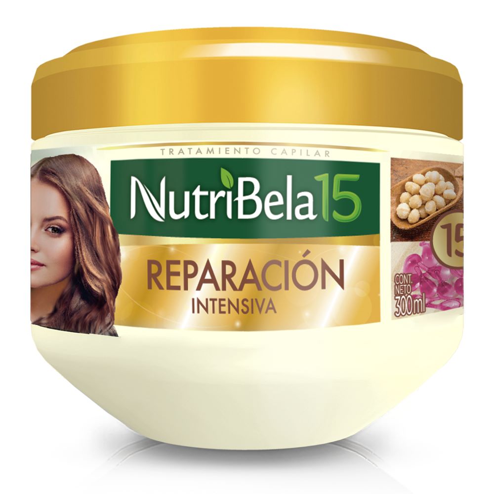 Crema Capilar NUTRIBELA Reparación Intensiva 15 Pote 300ml Crema Capilar NUTRIBELA Reparación Intensiva 15 Pote 300ml