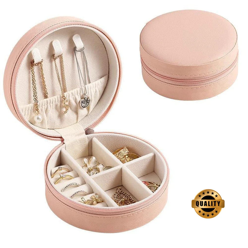 Maletín organizador joyero viaje Rosado Buckingham MDA290042 Redondo