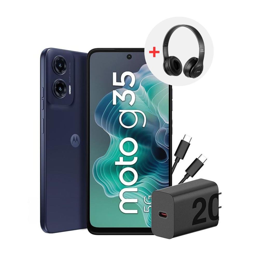 CELULAR MOTOROLA G35 4 RAM 256GB NEGRO REGALO