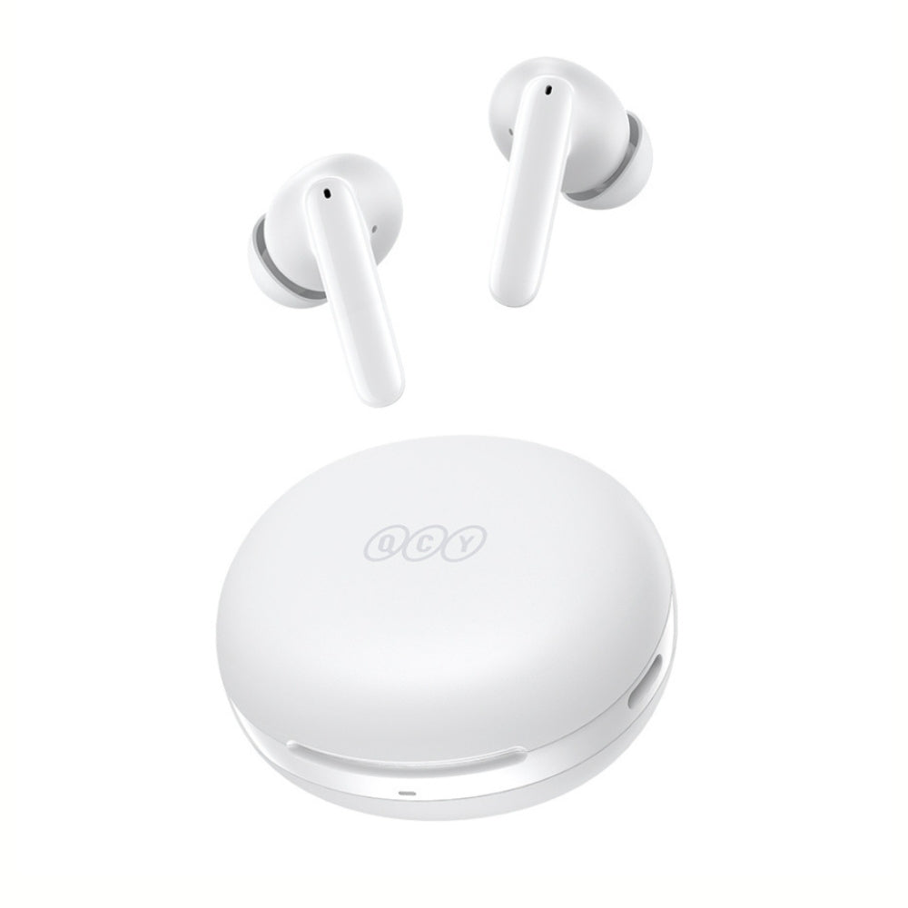 Audífonos Bluetooth QCY T13 ANC2 Blanco Bluetooth Con Cancelación de Ruido 28dB