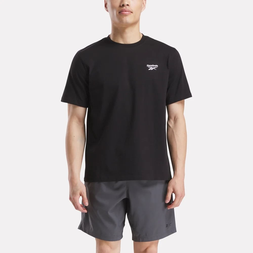 Polo Deportivo Reebok Hombre Cody Logo Crew Tee Negro