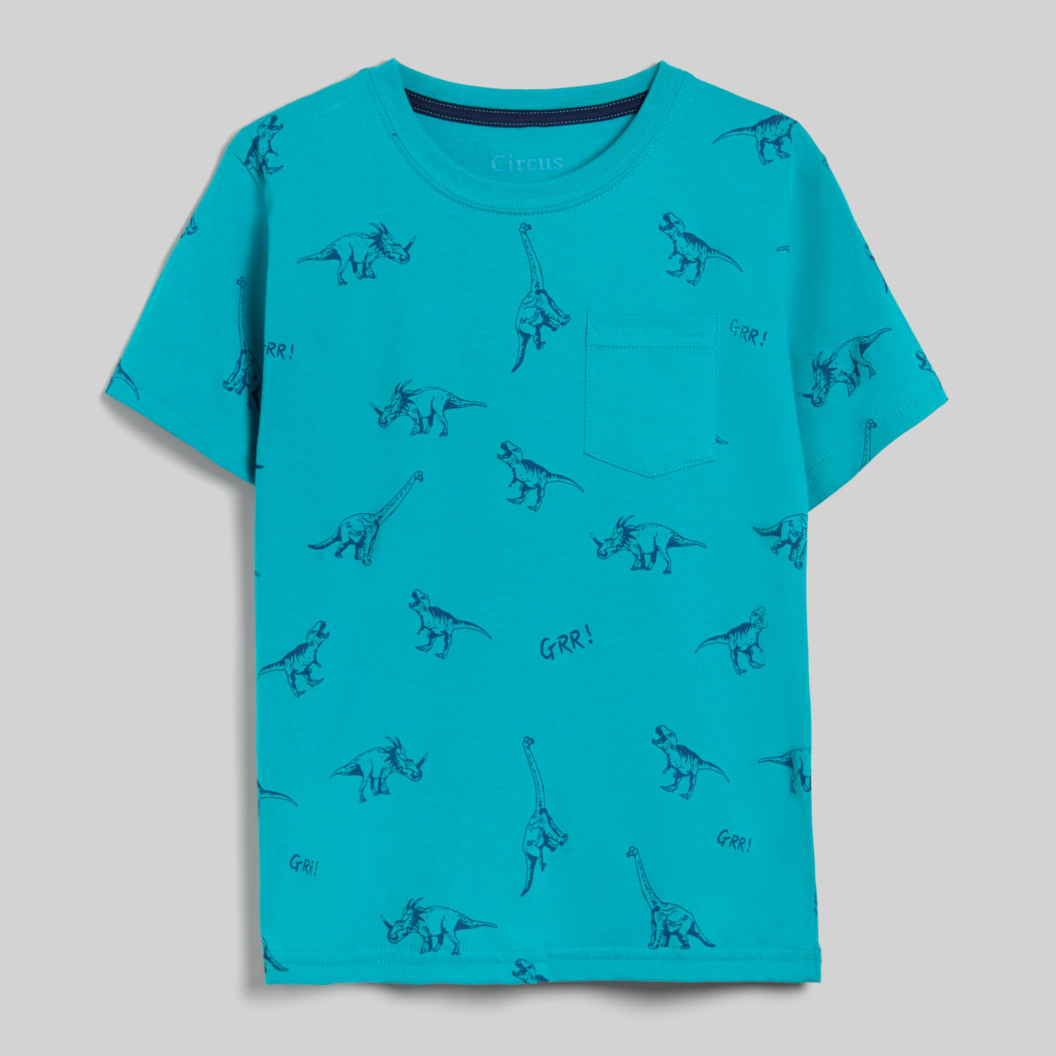 Polo Manga Corta Para Niño Bolsillo Full Print Circus