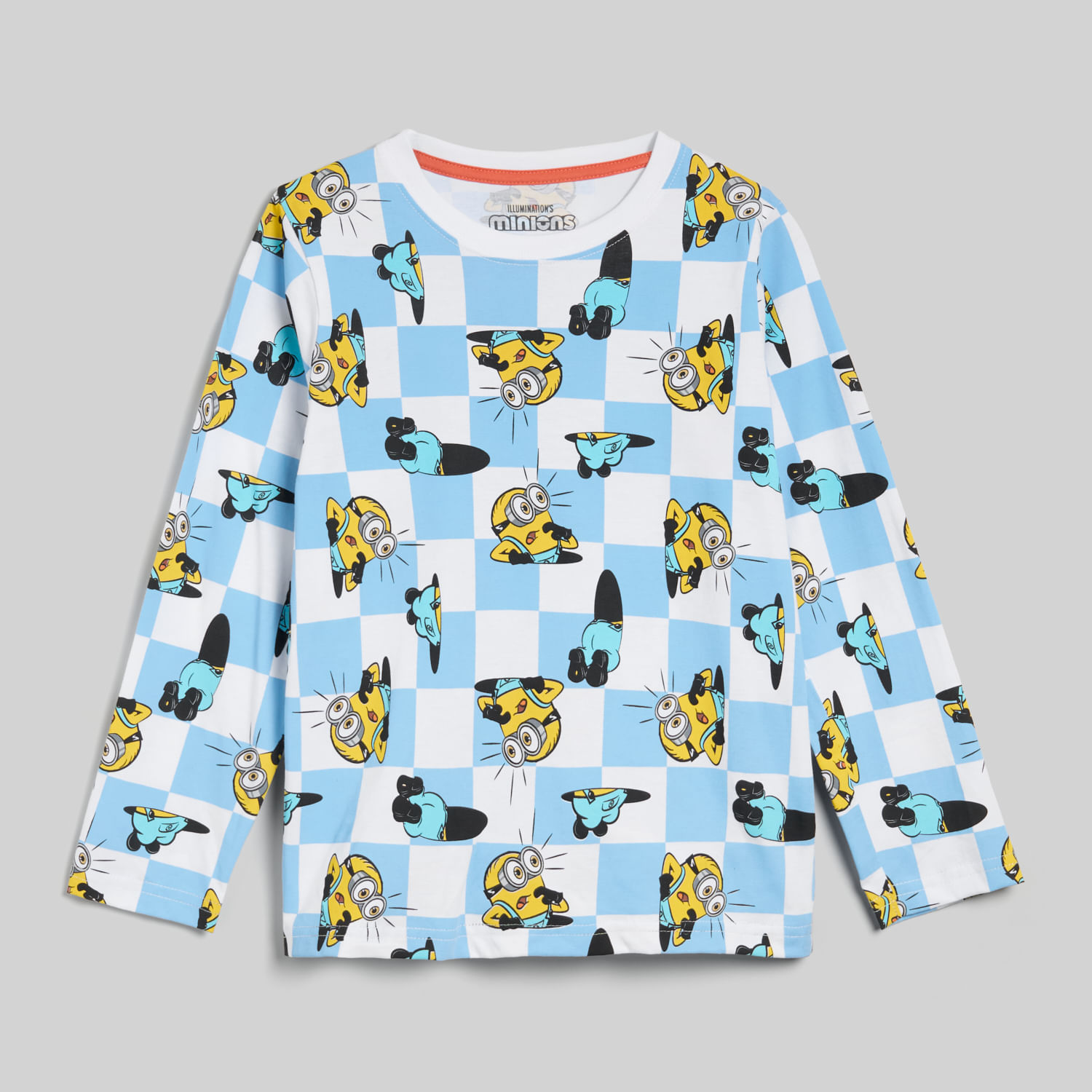 Polo Manga Larga Para Niño Full Print Minions