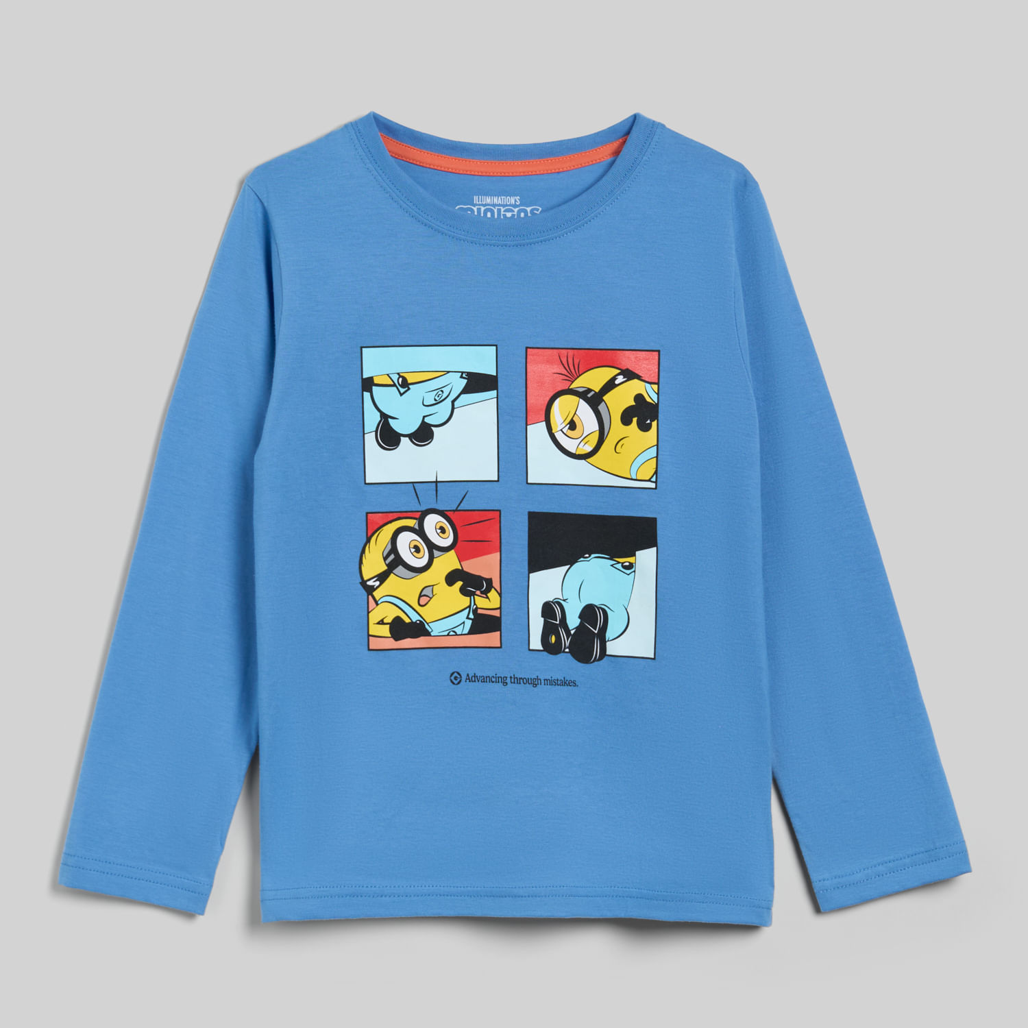 Polo Manga Larga Para Niño Minions