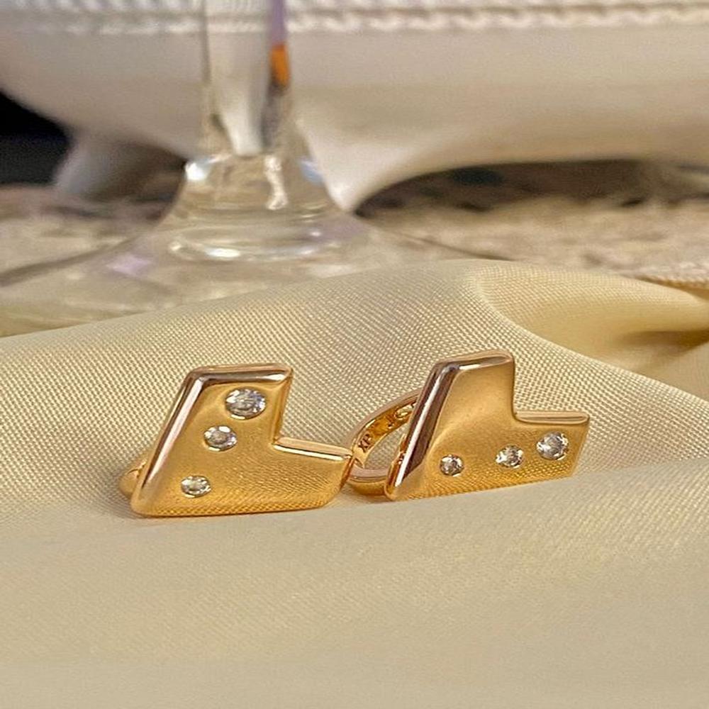 Aretes pendientes Mujer Modelo Massiel - Dorados