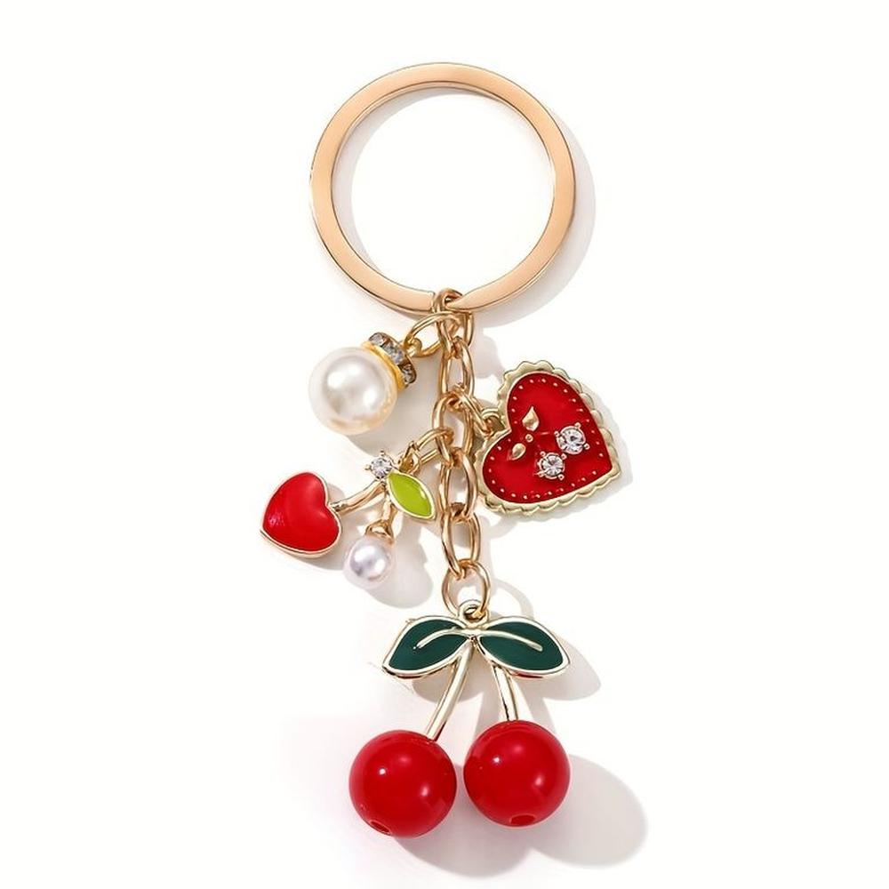 Llavero Cherry Love Deluxe para Bolso o Llaves
