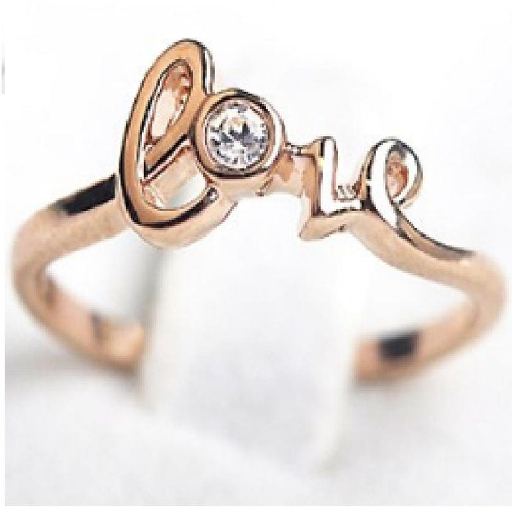 Anillo de Compromiso Love Bañado Oro 18K Genieka