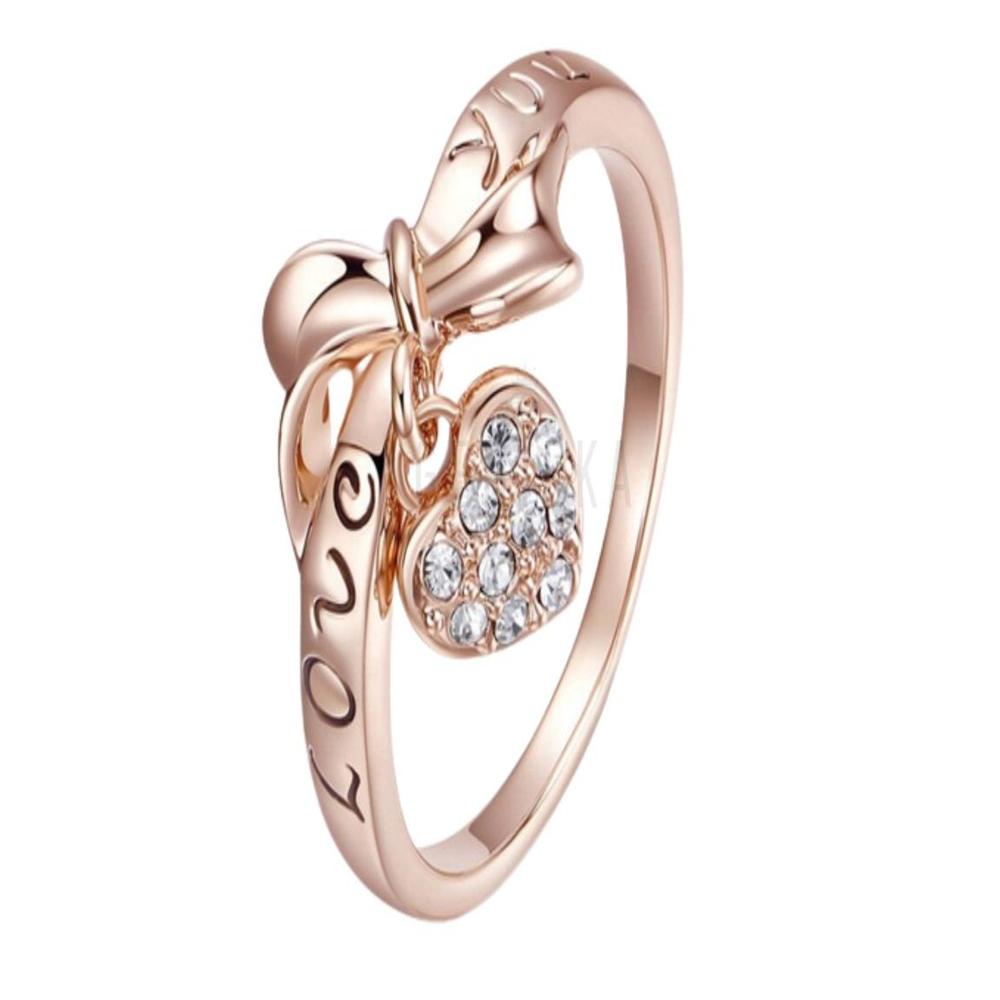 Anillo de Compromiso Alianzas Love You Bañado en Oro - Genieka